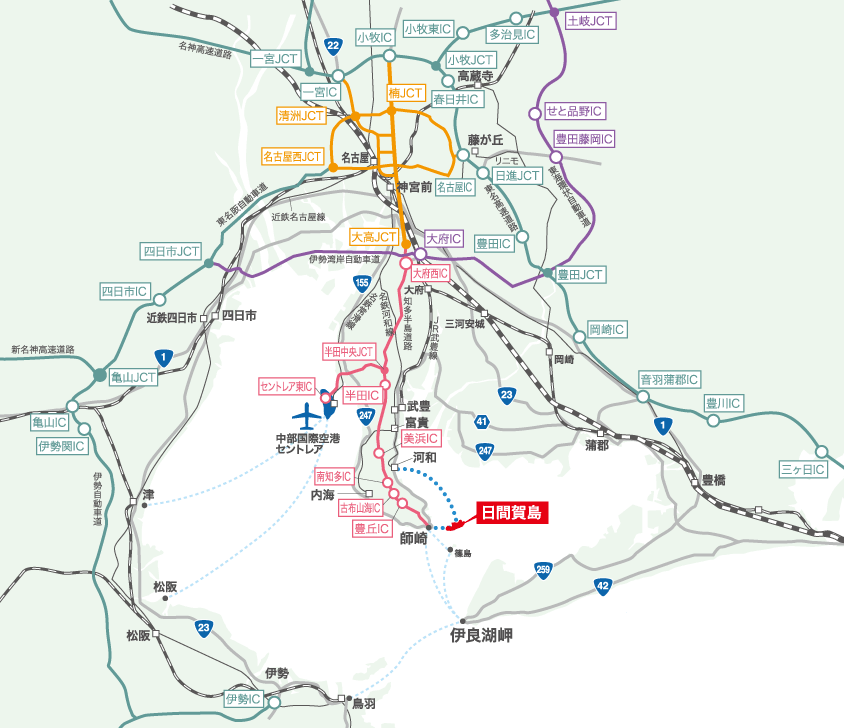 日間賀島周辺地図